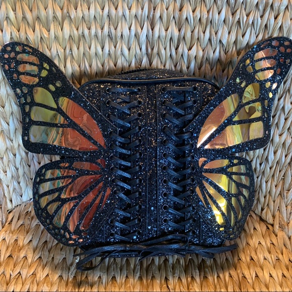 New Metemorphic 🦋Butterfly Black Glitter Backpack - Picture 9 of 9